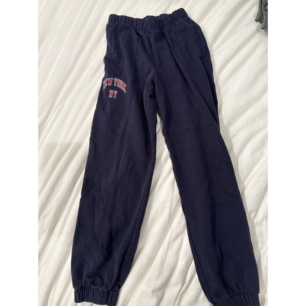 Brandy Melville New York navy blue sweatpants with pockets